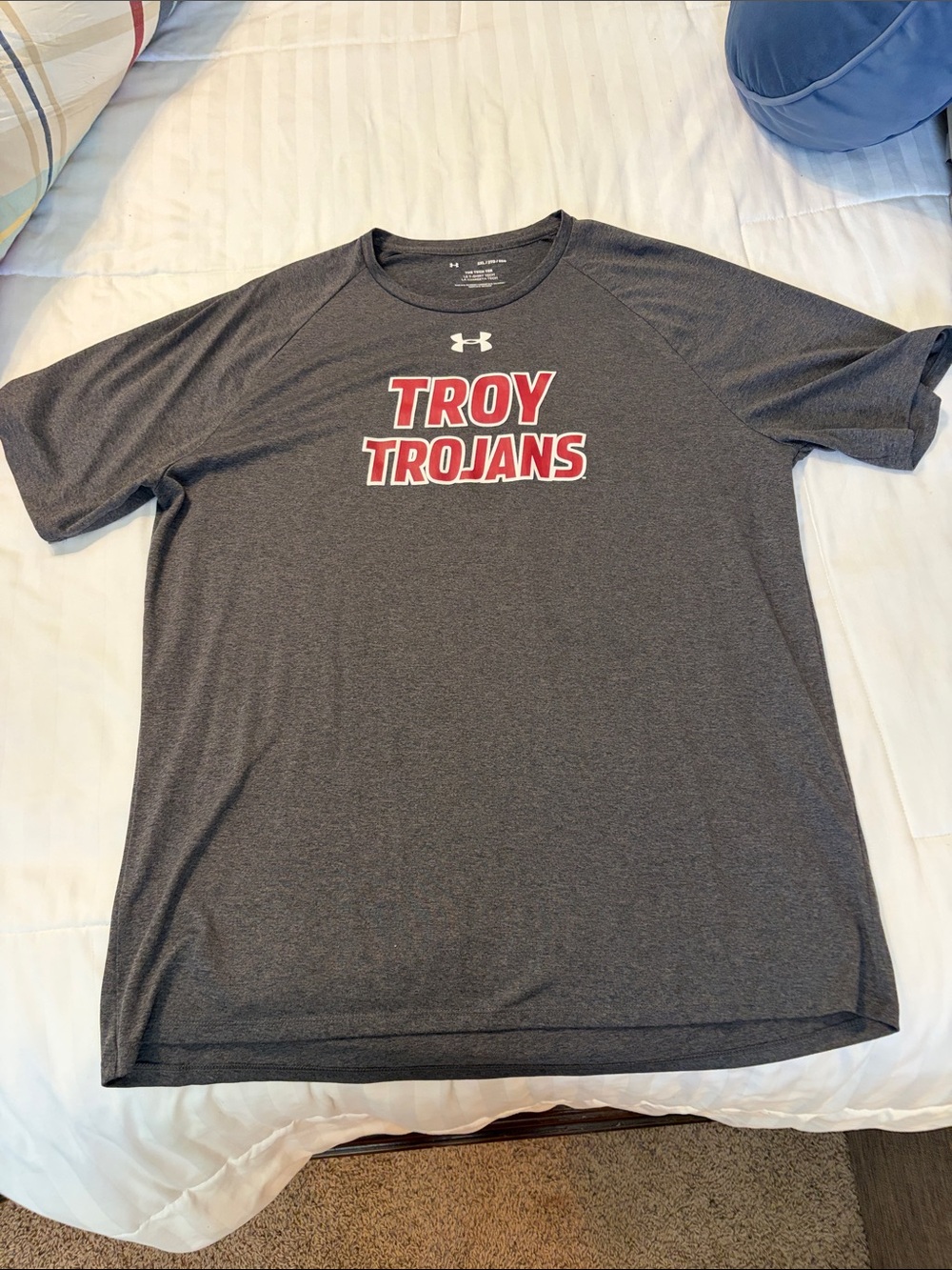 Under Armour Gray Troy Trojans Short-Sleeve Performance Tee